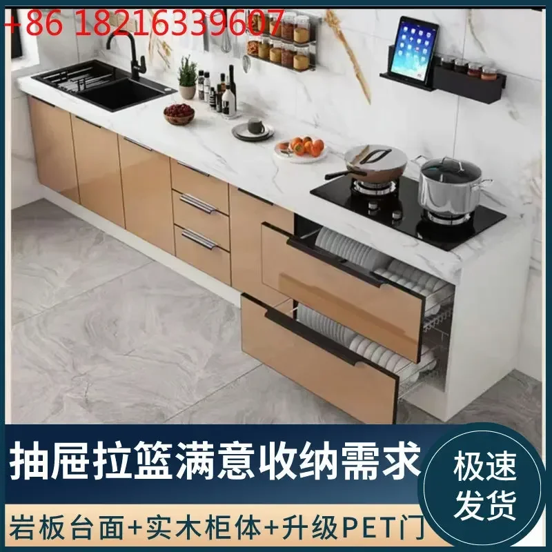 TAO  Simple Assembly E****my Marble Sink Cabinet Slate Kitchen Cabinet Stove Cabinet Rental Home