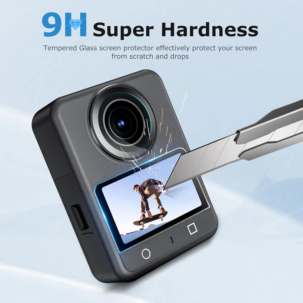 1PCS Tempered Glass Screen Protector for DJI Osmo 360  II 2gen 2026 9H HD Clear Protective Film with Alignment Installation
