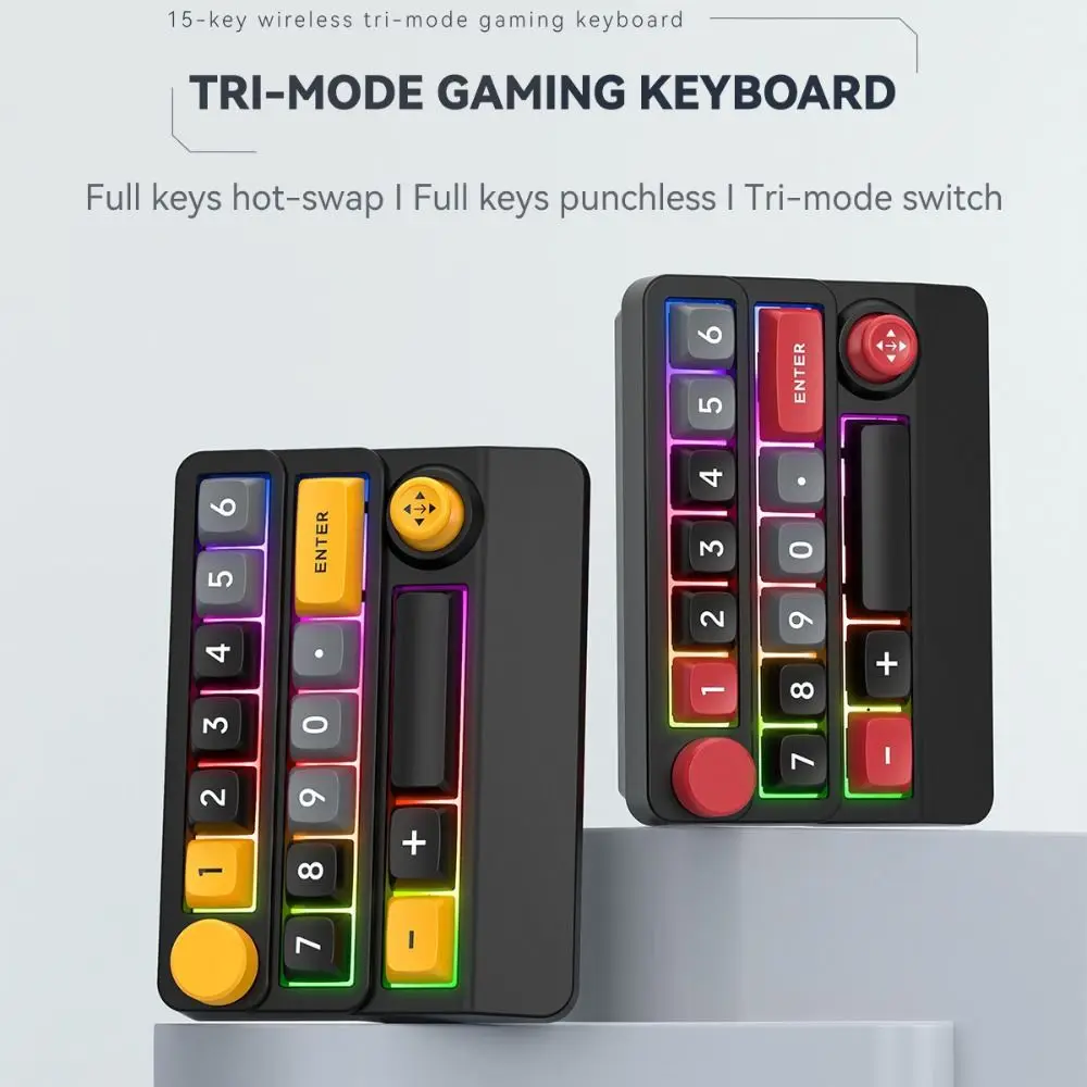Programmable Bluetooth Mechanical Keyboard USB Interface Numberic Joystick Gaming Keyboard Hot Swappable Portable