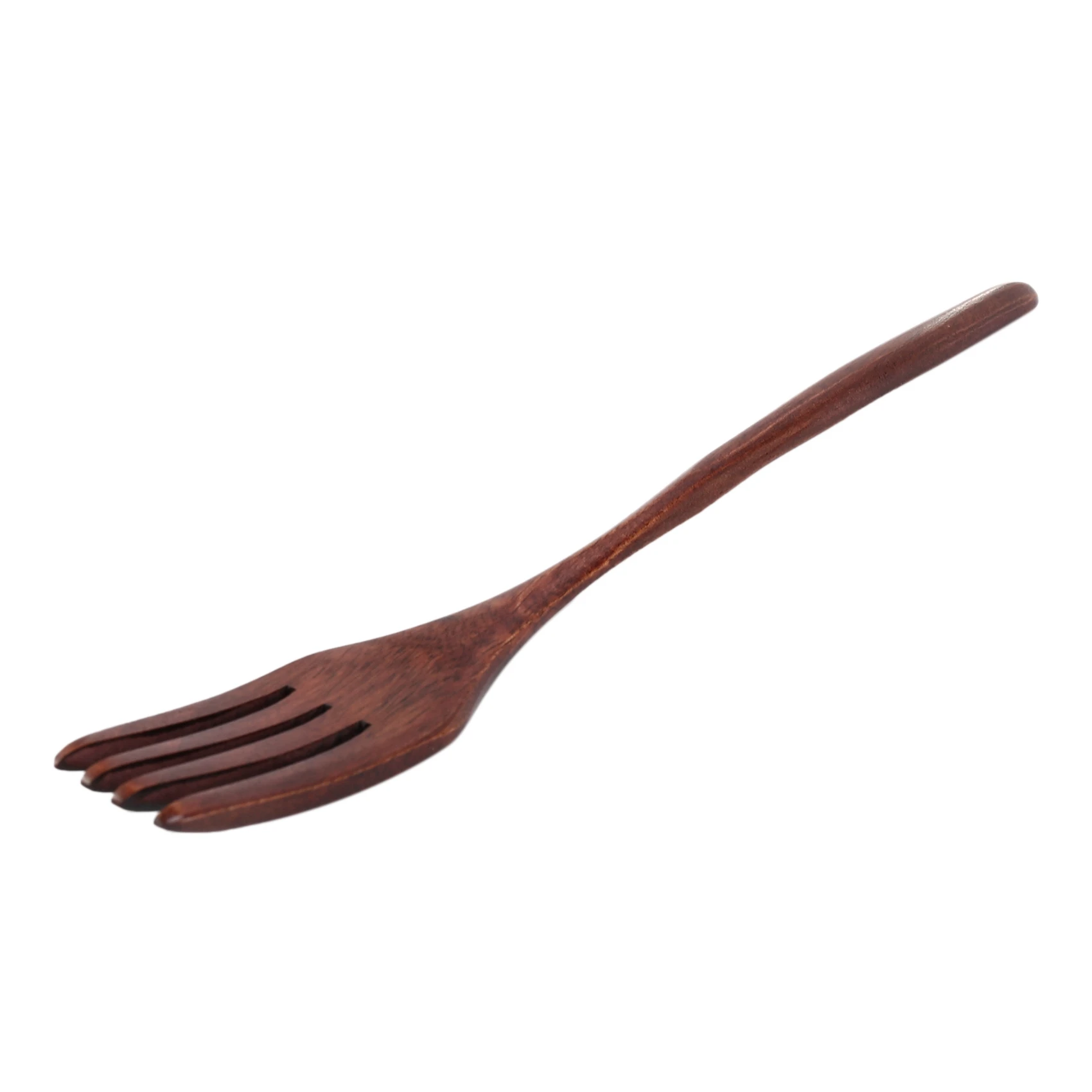 HRBAJ-30 Pcs Wooden Spoons Forks Set Wooden Utensil Set Reusable Natural Wood Flatware Set For Cooking Stirring Eating
