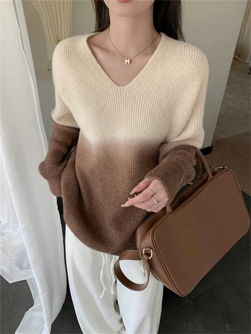 

Alien Kitty 2024 Women Sweaters Chic Loose Spring Daily Casual Knitted Gentle Lazy Style Pullovers Fashion New Pullovers