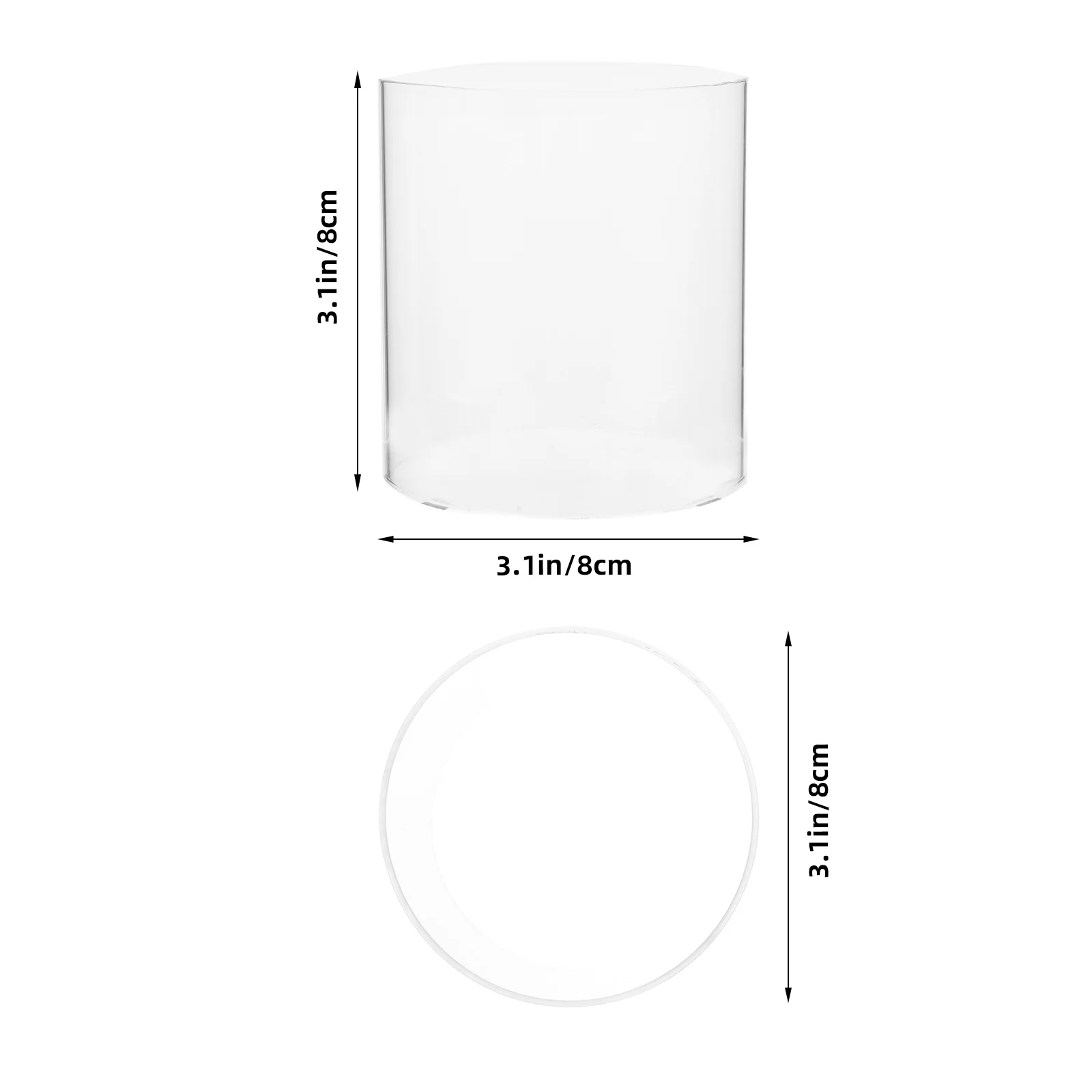 램프 유리 굴뚝 교체용 오일 램프쉐이드 투명 커버 L 장식용 실내 가정용 액세서리 램프 쉐이드