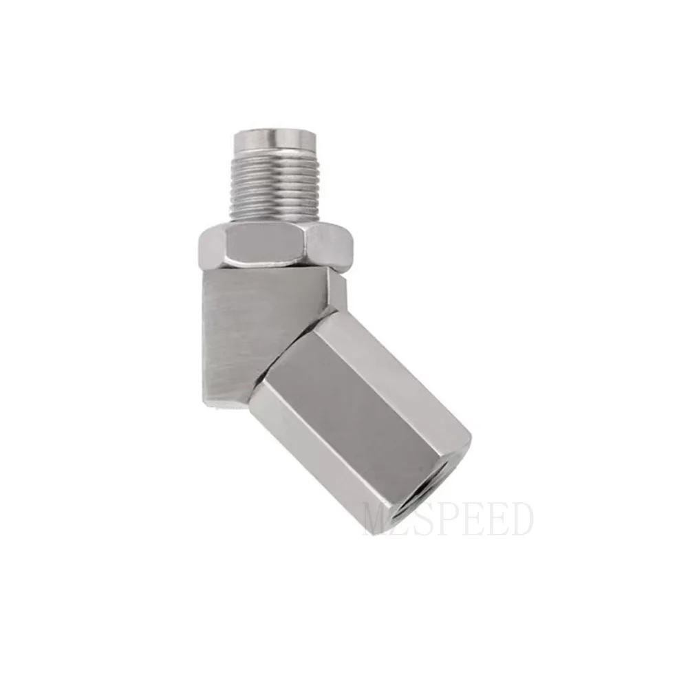 Stainless steel 45 degree universal oxygen sensor expander 18x1.5 auto parts extension connector