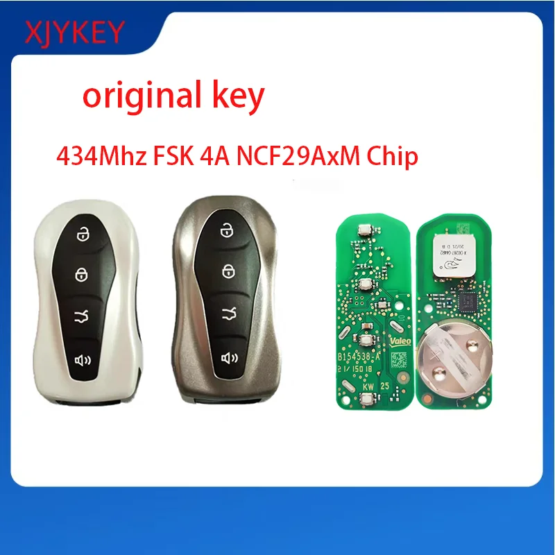 433Mhz 4A رقاقة السيارة بدون مفتاح الذكية مفتاح بعيد لجيلي أطلس برو FX11 Tugella Azkarra Coolray Okavango Emgrand Binray Proton
