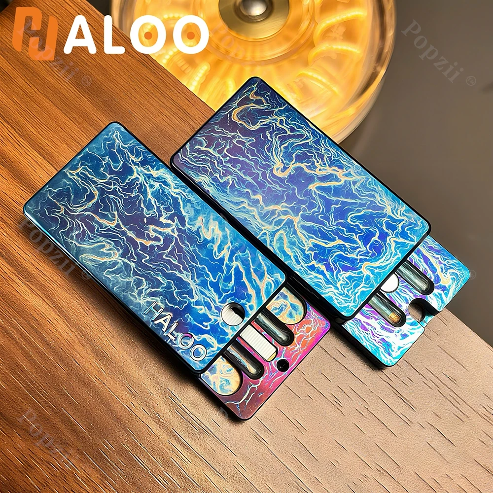 HALOO PLAYER Storm Titanium EDC Mechaniczny Magnetyczny Slider Antystresowy Zabawka do Fidgetowania Gadżety do Redukcji Stresu w Biurze Zabawki Przeciwdziałające Lękowi