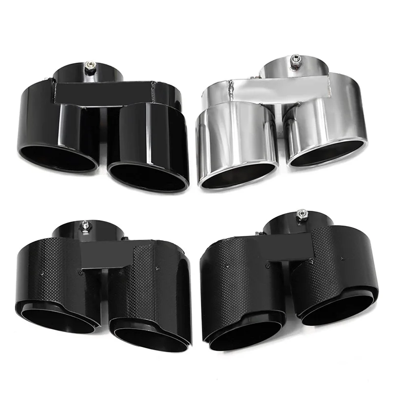 Car Exhaust Pipes for Bmw X5 X6 X7 G05 G06 G07 Upgrade Stainless Steel Carbon Fiber Exhaust Tips M Performance Muffler Tip