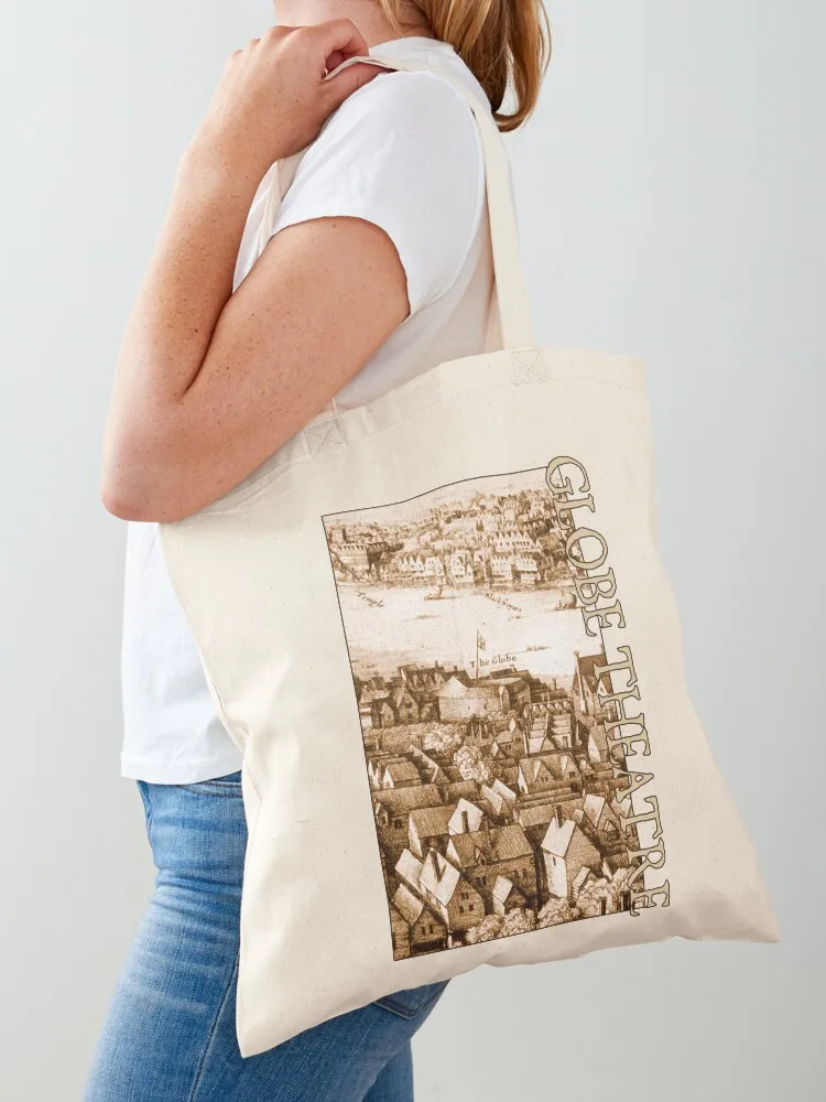 

Hollar's Globe Theatre Longview London Tote Bag shopper bag women canvas tote bag woman Customizable tote Fabric