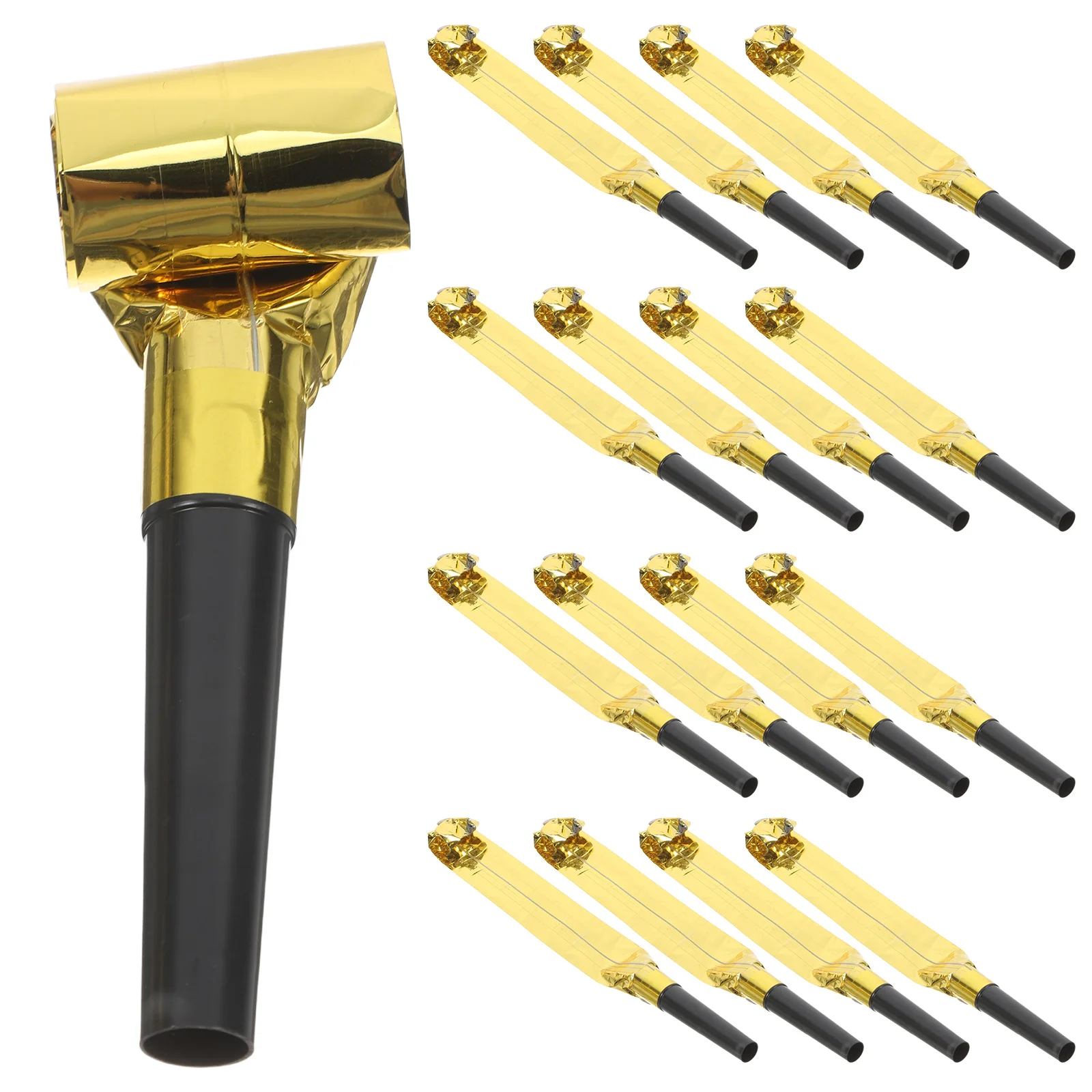 

100 Pcs Black Gold Blowing Dragon Funny Noise Maker Party Blower Favor New Year Celebration Horn Toy