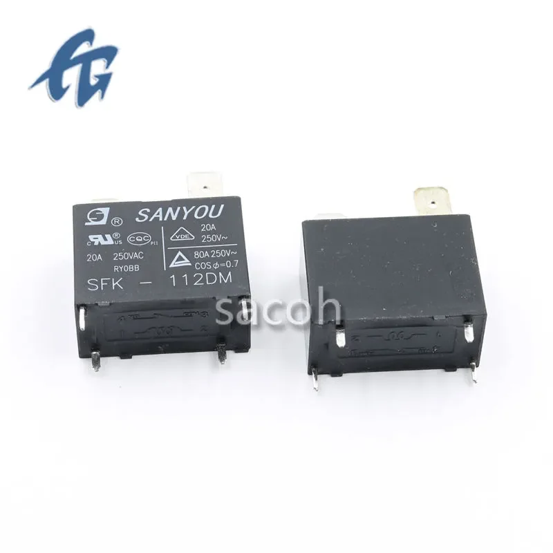 

50pcs/lot 100% Original SANYOU relay SFK-112DM 12V 20A 250VAC for Air conditioner DC Mini Power Relay