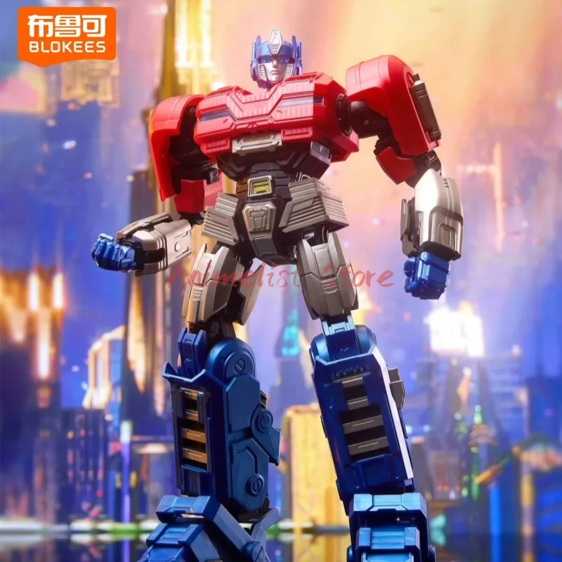 

Blokees Transformers One Optimus Prime Action Figure Soundwave Action Edition Original Collectible Assembly Model Kit Gift Toy