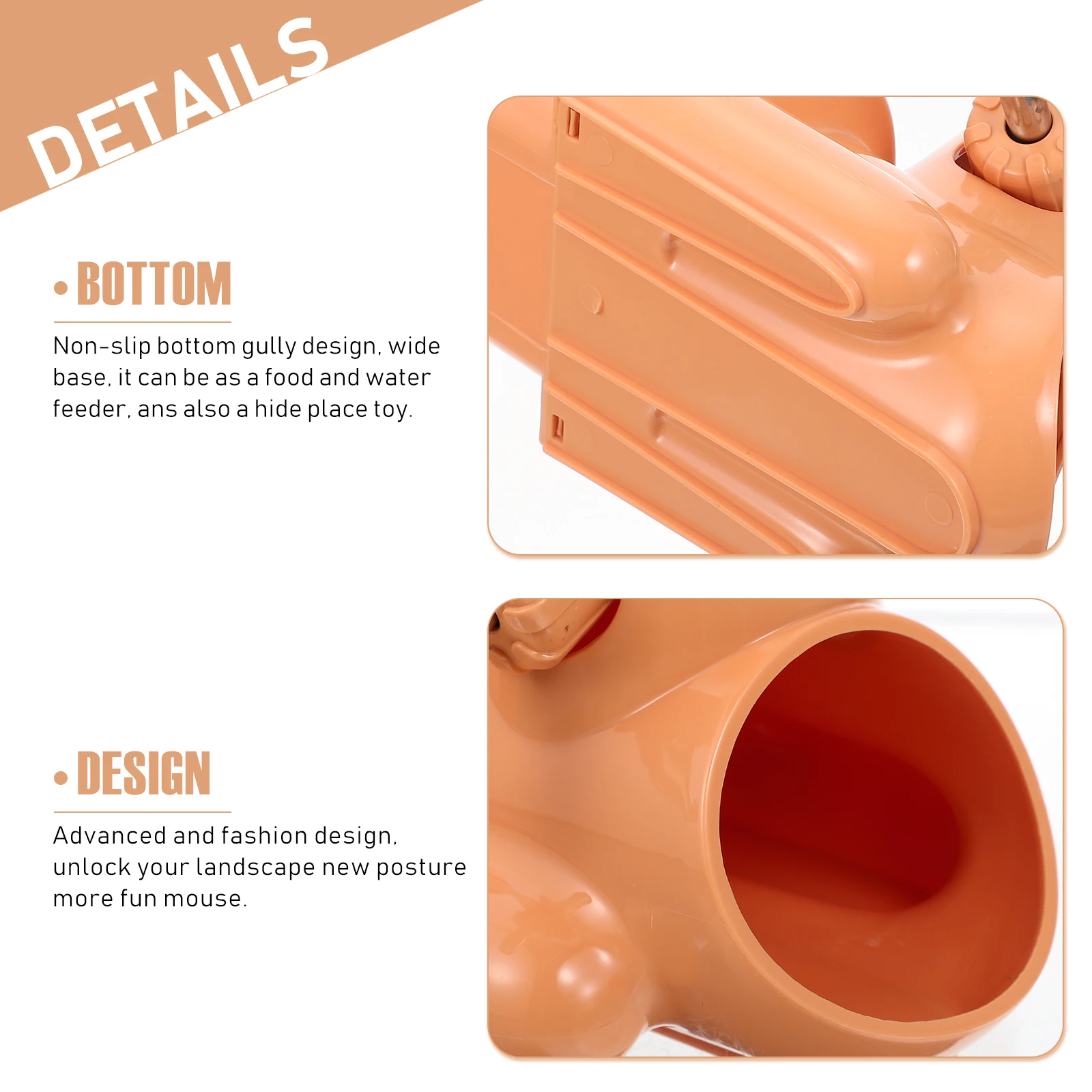 

Standing Leak-Proof Professional Hamster Waterer Multi-Function Feeder Hideout Convenient Hamster Accessory Water Bottle