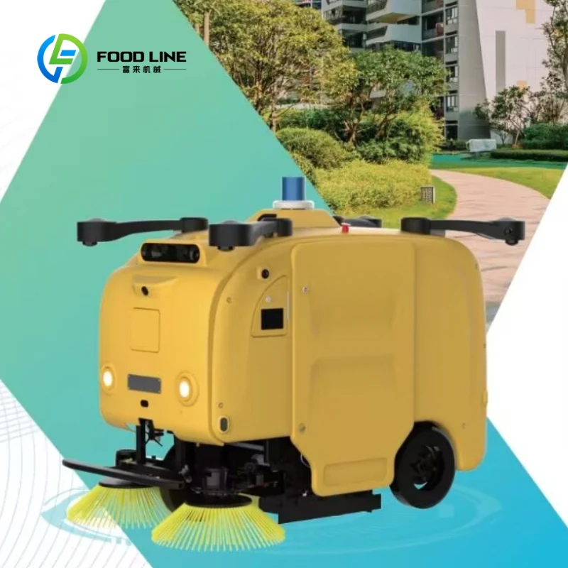 Customized Avoidance Smart City Sanitation Robot Unmanned Automatic Sweeper 150L Garbage Bin Capacity Floor Cleaning Robot