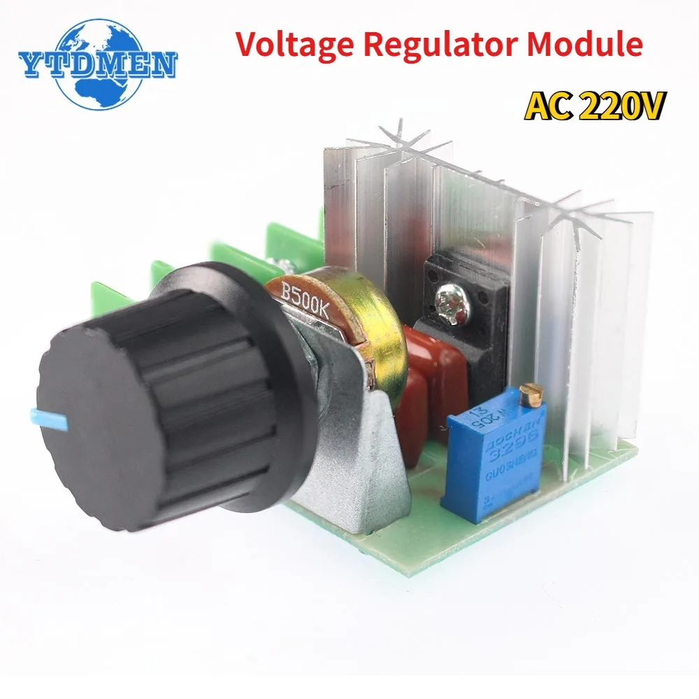 Regulator napięcia 2000 Watt AC 50V-220V Ściemniacz regulatora prędkości silnika Termostat Elektroniczny moduł regulatora napięcia o dużej mocy