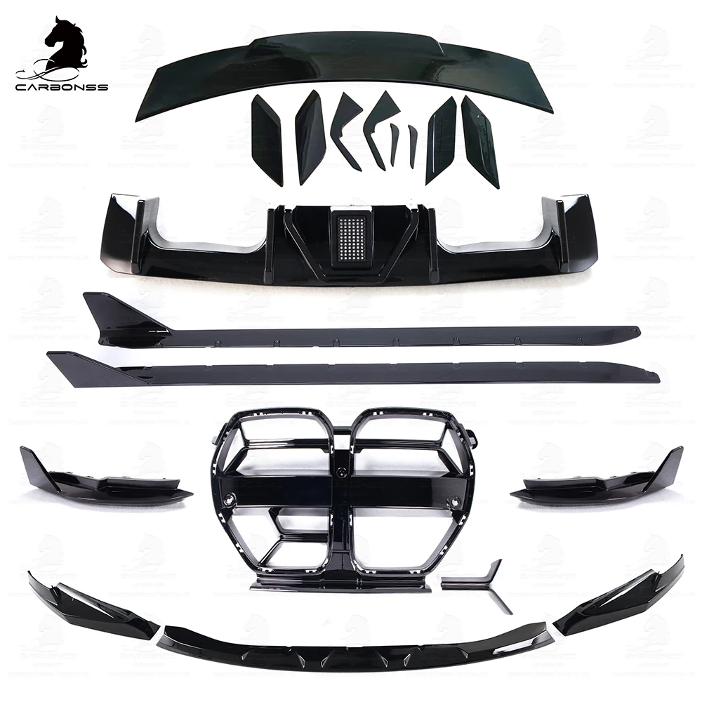 

ABS Gloss Black Full Body Kits For BMW G80 G82 G83 M3 M4 Competition 2021+