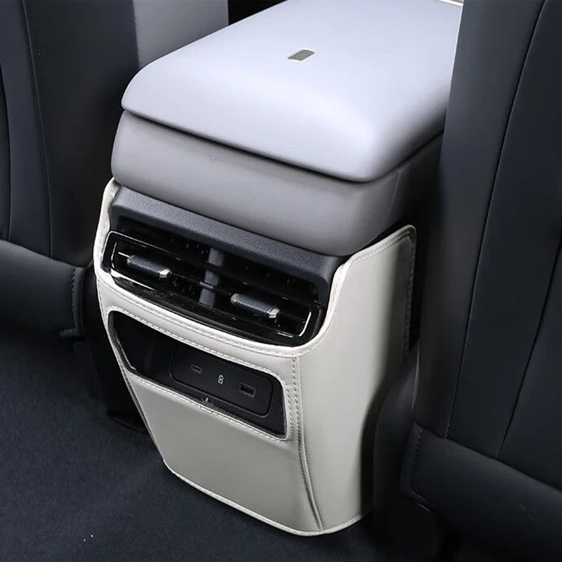 Car Seat Back Pad Anti-Kick Armrest Box Protector Cushion for Lynk & Co 07 EM-P 2024 2025 Anti-Dirty Mat Auto Accessories - Image 6