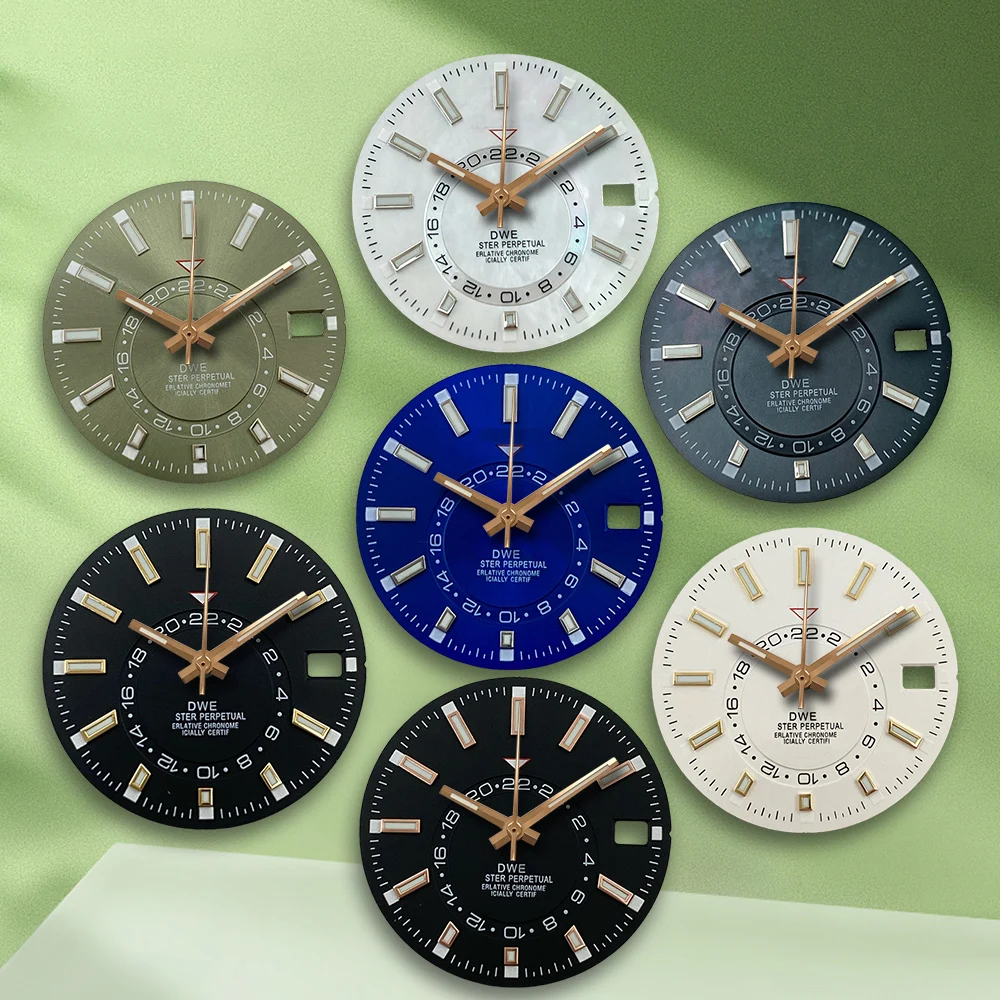 28.5mm S Logo Skywalker Dial white dial No Hands Suitable For NH35/NH36 Japan Movement  Watch Modification Accessories ﻿ ﻿