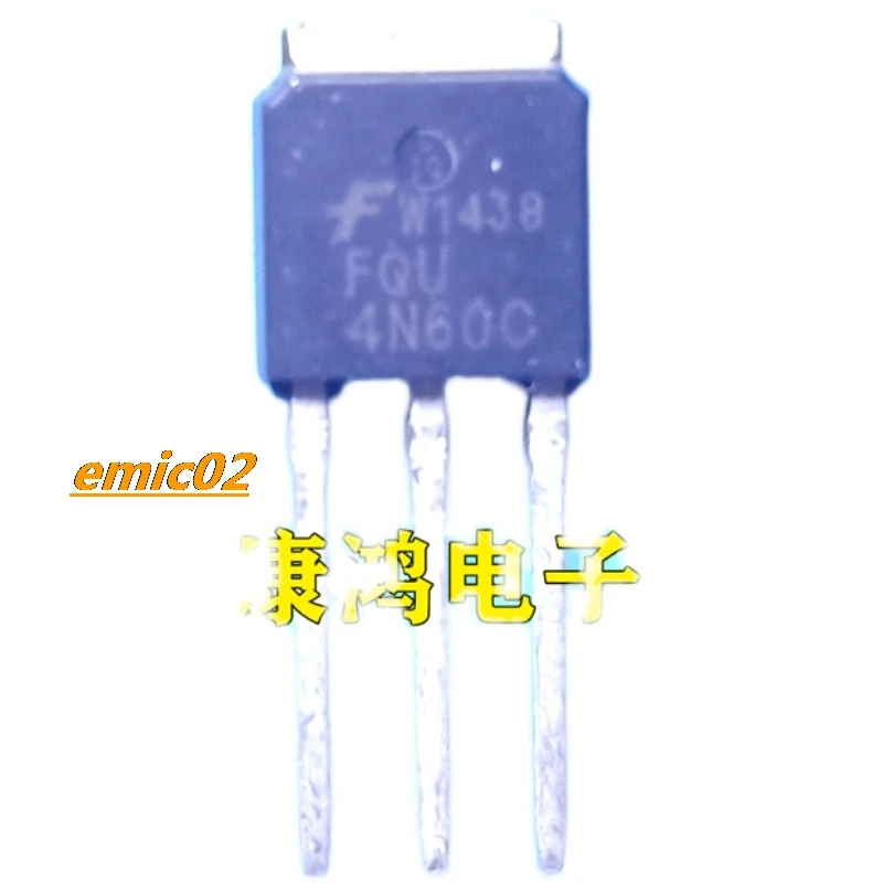 10pieces Original stock  FQU4N60C TO-251  MOS 4A 600V