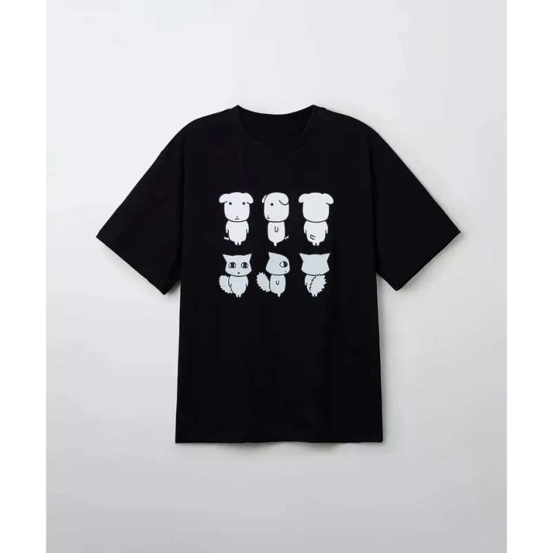 Interesting Graphic Korean-style Women's T-shirt Fashionable Harajuku Short-sleeved T-shirt Casual Summer Y2k Puppy Printed Tee