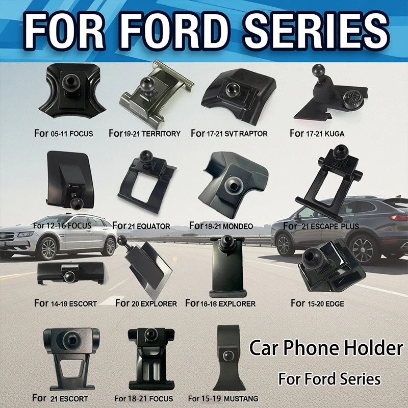 

Car Phone Bracket Buckle Holder Special Base For Ford F150 Focus Edge Territory Fiesta Mondeo Explorer Escape Escort Kuga
