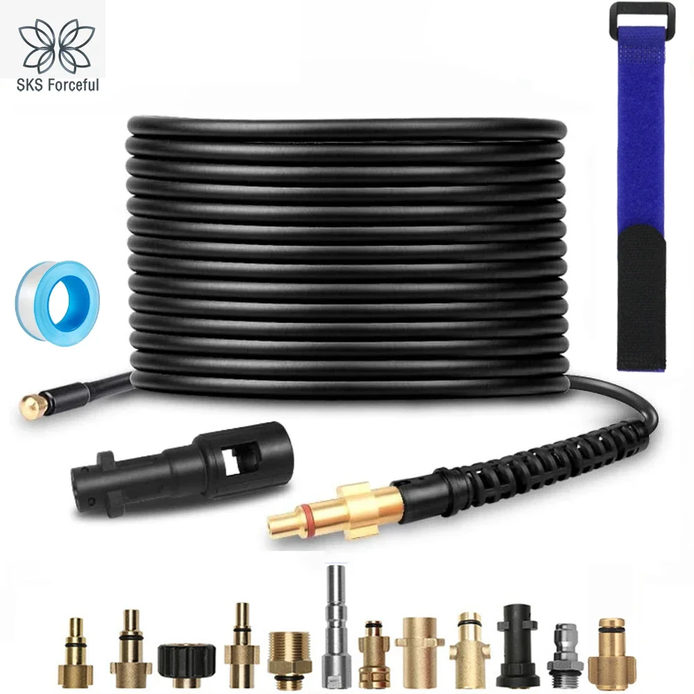 

Customizable Sewer Drain Water Cleaning Hose Pipe Cleaner High Pressure Water Hose for Lavor/parkside/karcher k2 K3 k5 K7adapter