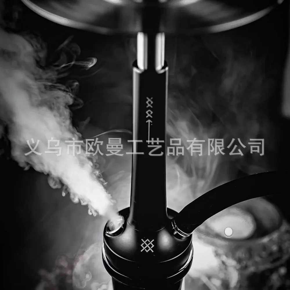 طقم شيشة دوشا 304 من الفولاذ المقاوم للصدأ طقم الشيشة الكبير للتدخين الشيشة الروسية مع زجاجة