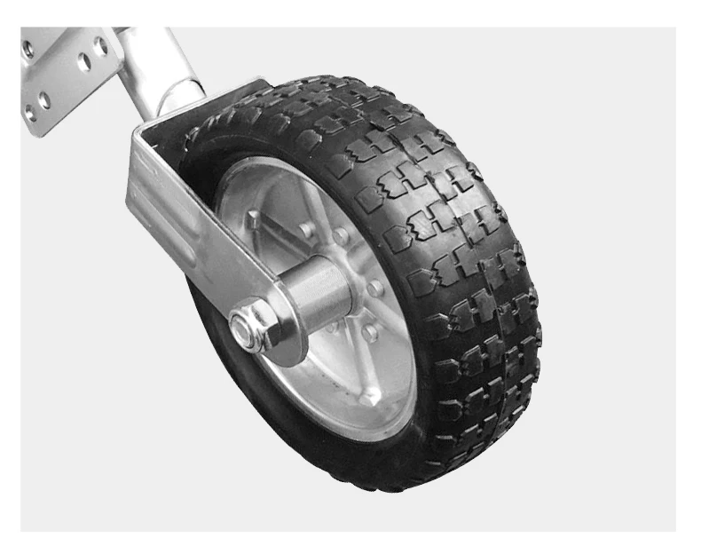 10 Inch Jockey Wheel Swing Up Solid Rubber Wheel Capacity 1500 pounds Caravan RV Boat Trailer Jack Parts Accessories Guide Wheel