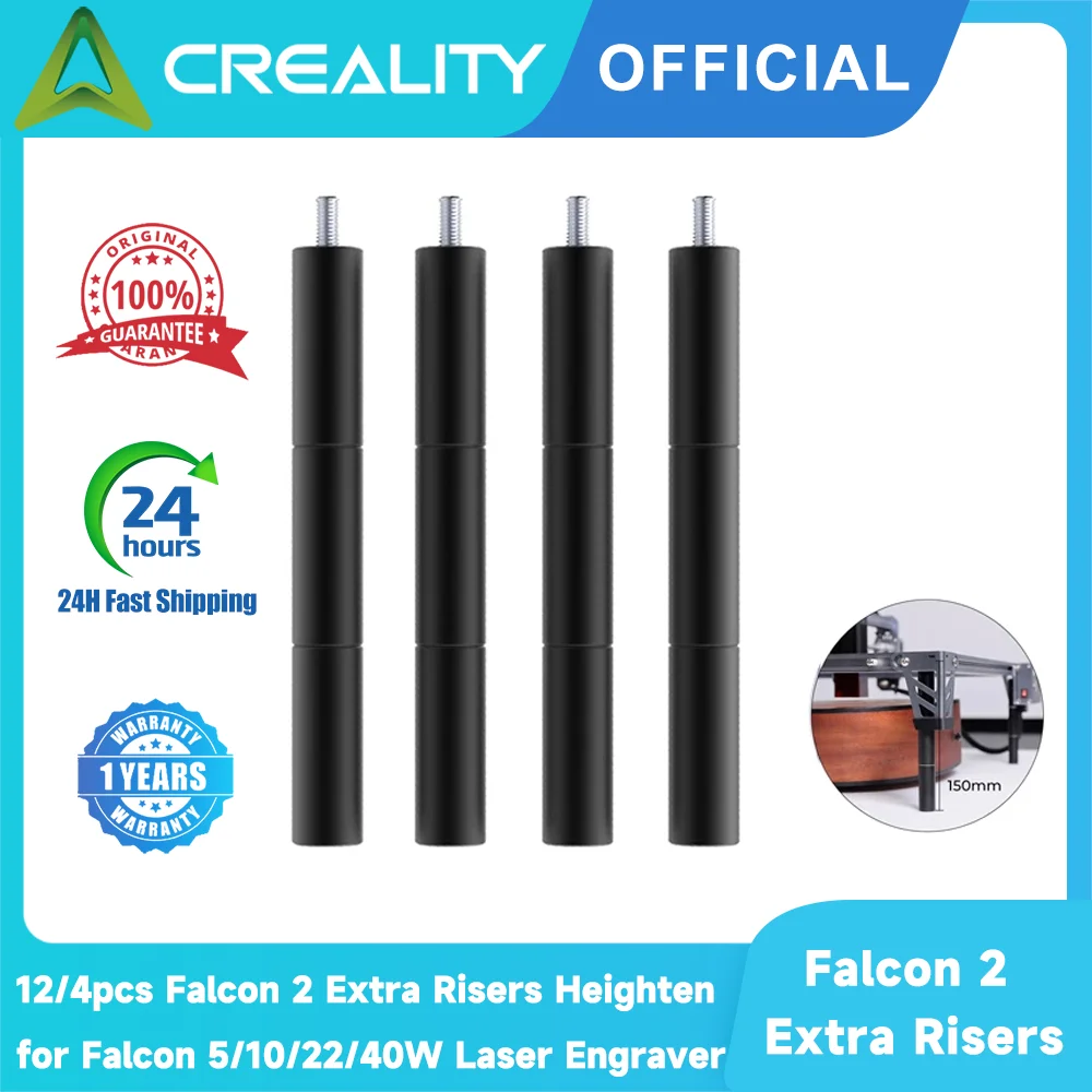 Creality Official 12/4pcs Falcon 2 Extra Risers Heighten for CR-Laser 5/10/22W Laser Engraver Cutter Machine Height Brackets