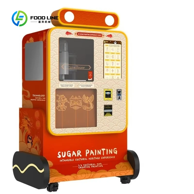 Impresora 3D de Alimentos Personalizada con IA, Máquina de Pintura de Azúcar de Alta Precisión para Arte con Maltosa, Uso en Tiendas Culturales, Festivales y Artesanías