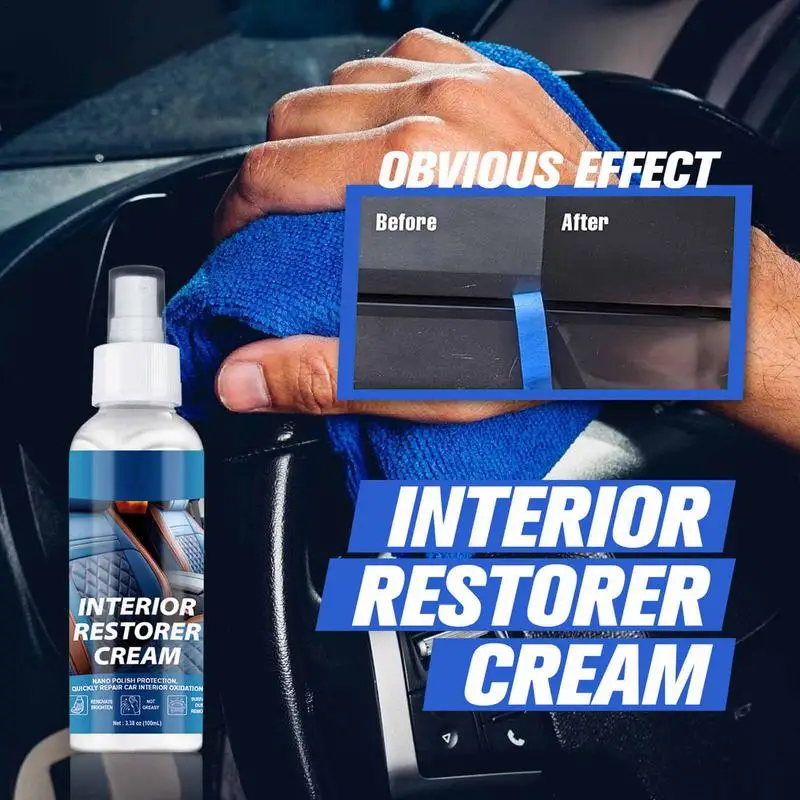 

Car Interior Parts Plastic Renovator Refreshing Restorer Cleaner Spray Refurbishment Agent For Auto