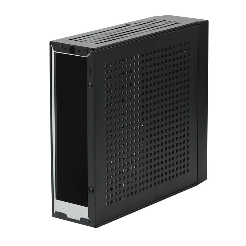1Pcs M09 HTPC Host Mini ITX Computer Chassis DC Power Supply Industrial Control Chassis Home Desktop Computer Case