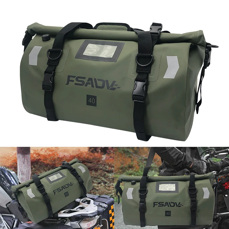 40L 66L Travel Motorcycle Tail Bags For Tiger 800 Tiger800 TIGER 800 TIGER800 6 Level Waterproof Large Capacity Motorcycle Bag