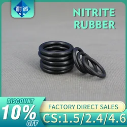 CS 1.5/2.4/4.6mm NBR Nitrile Rubber O-Ring Wear resistant and waterproof Sealing Washer Gasket, Bulk Wholesale