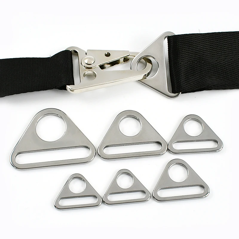 

5/10/20Pcs Meetee 20-38mm Stainless Steel Triangle Buckle Bag Strap Adjuster Clasp Tent Fixing Buckles DIY Hardware Accessories