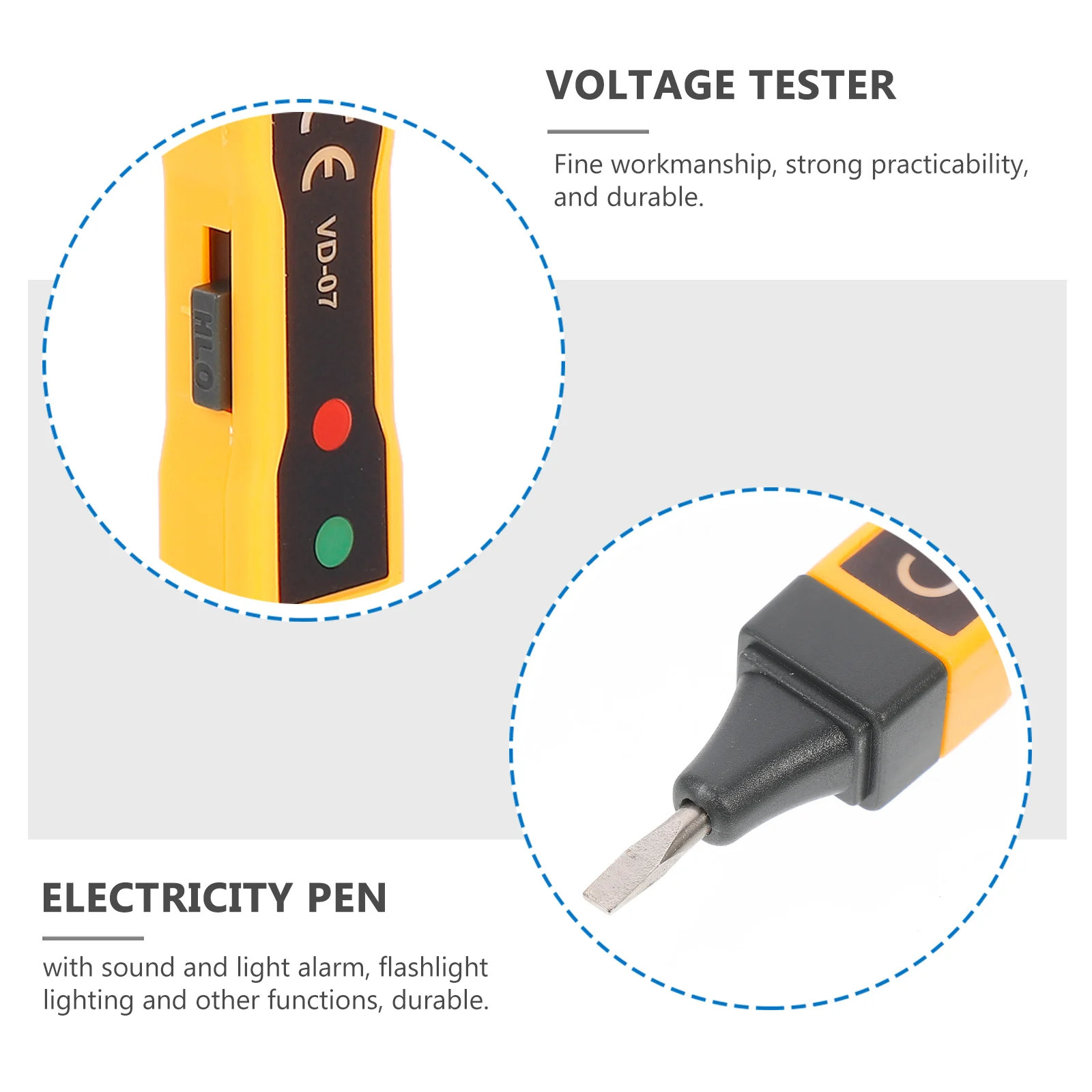 

Non contact Voltage Tester Electricity Pen Live Wire Compact Emergency Flashlight Null Wire Checker Voltage