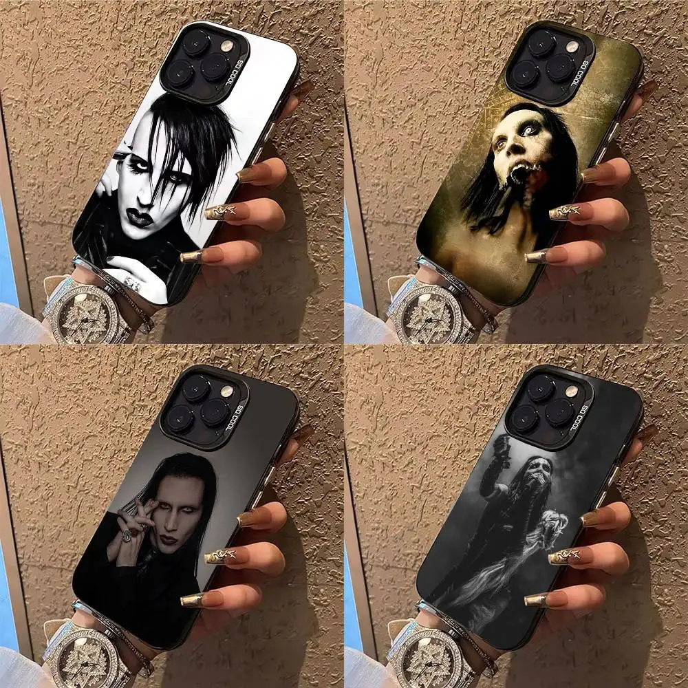 

Singer Marilyn Manson Phone Case Phone Case For iPhone 14 16 15 11 12 13 Pro Max Mini Plus Shockproof Cover
