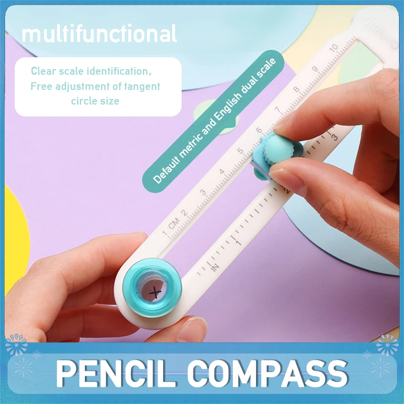 เครื่องตัดเข็มทิศแบบหมุนได้360องศาขนาดเล็กสำหรับทำสมุดภาพกระดาษวงกลมเครื่องตัดแบบวงกลมมีดสลักลายนูน