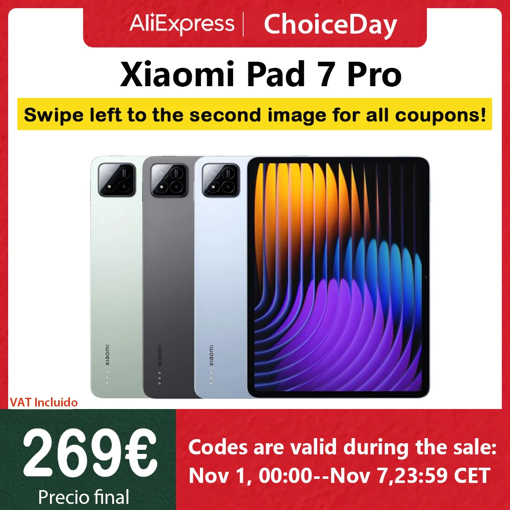 Tablet Xiaomi Pad 7 Pro Processor Snapdragon 870 Display 11.2 Inch Camera 144 Hz 50 MP 32 MP Battery 8850 mAh 65W