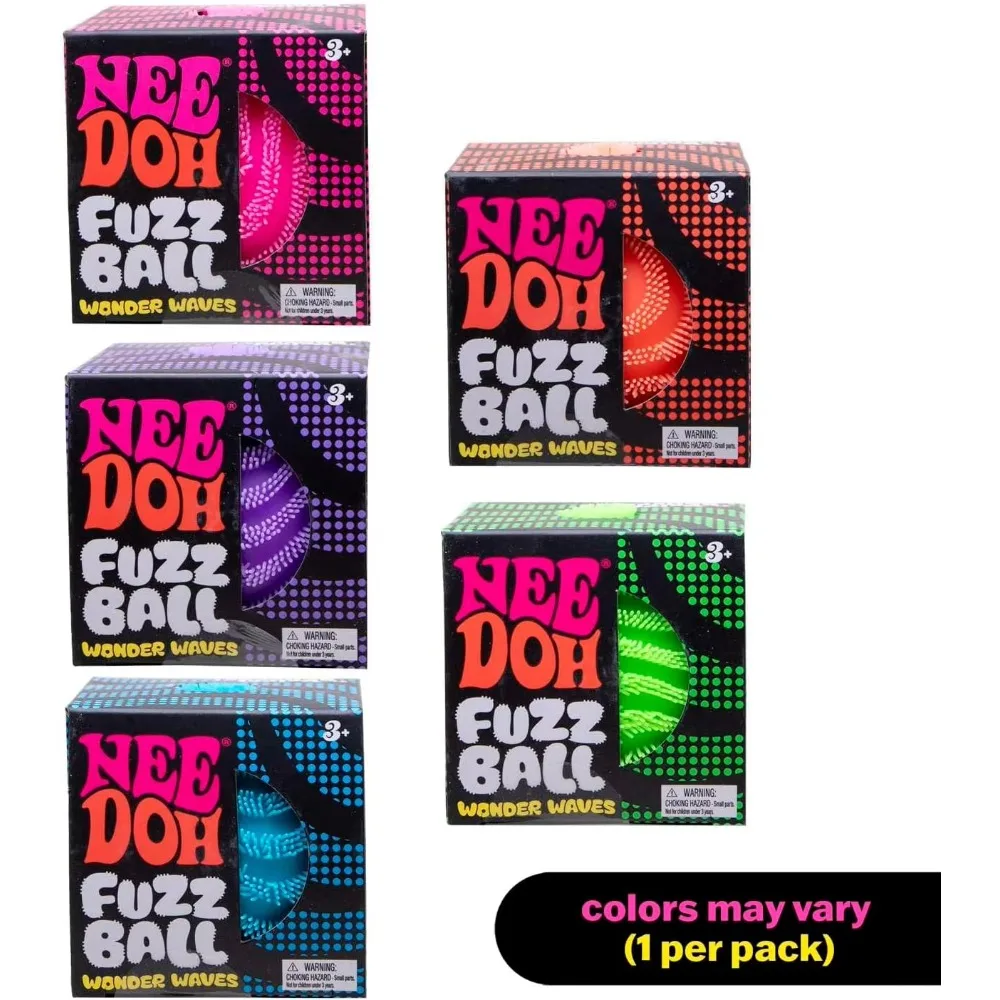 NeeDoh Fuzz Ball Blind Box Serie Desktop-Ornament Stressabbau-Spielzeug Geeignet für Menschen unter Druck Lustiger Weicher Stressball