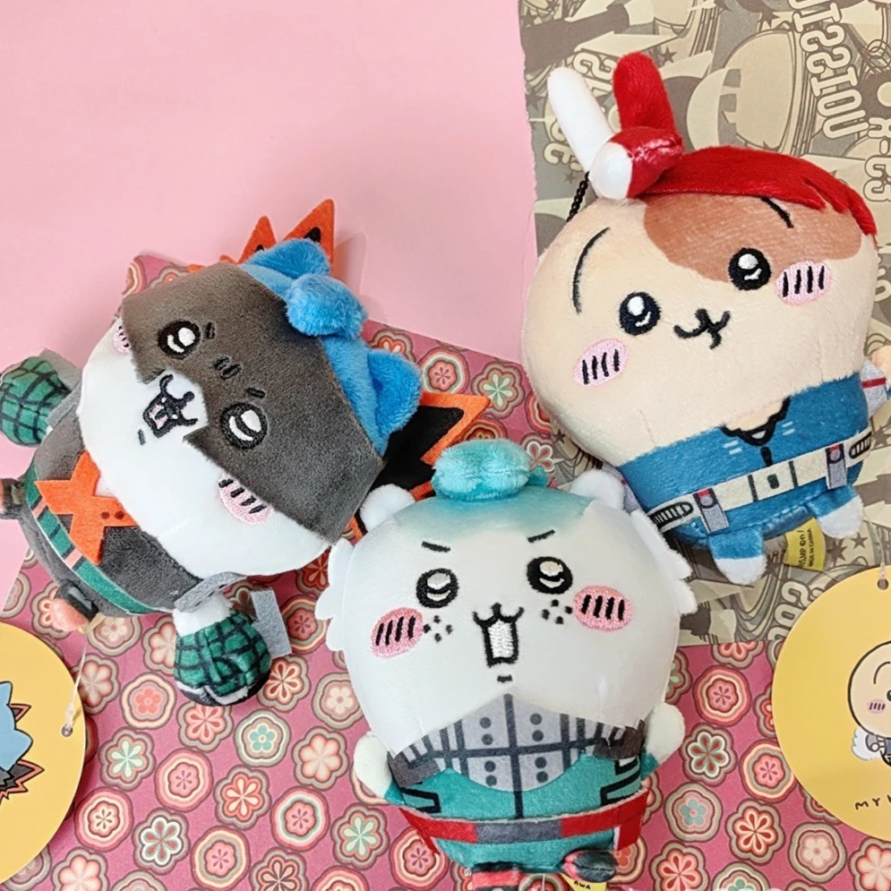 

jiyi My Hero Academia Series Plush Toy Bag Hanger Decorative Item Keychain Gift in Stock Chii Usagi Hachiwera