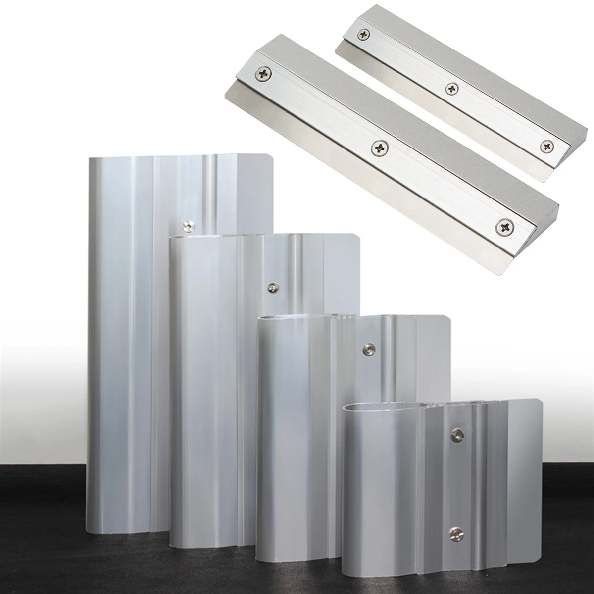 Rascador de tintas de serigrafía de 10-50cm, tablero de escurridor de pasta SMT de acero inoxidable, herramientas de plantilla de serigrafía semiautomática