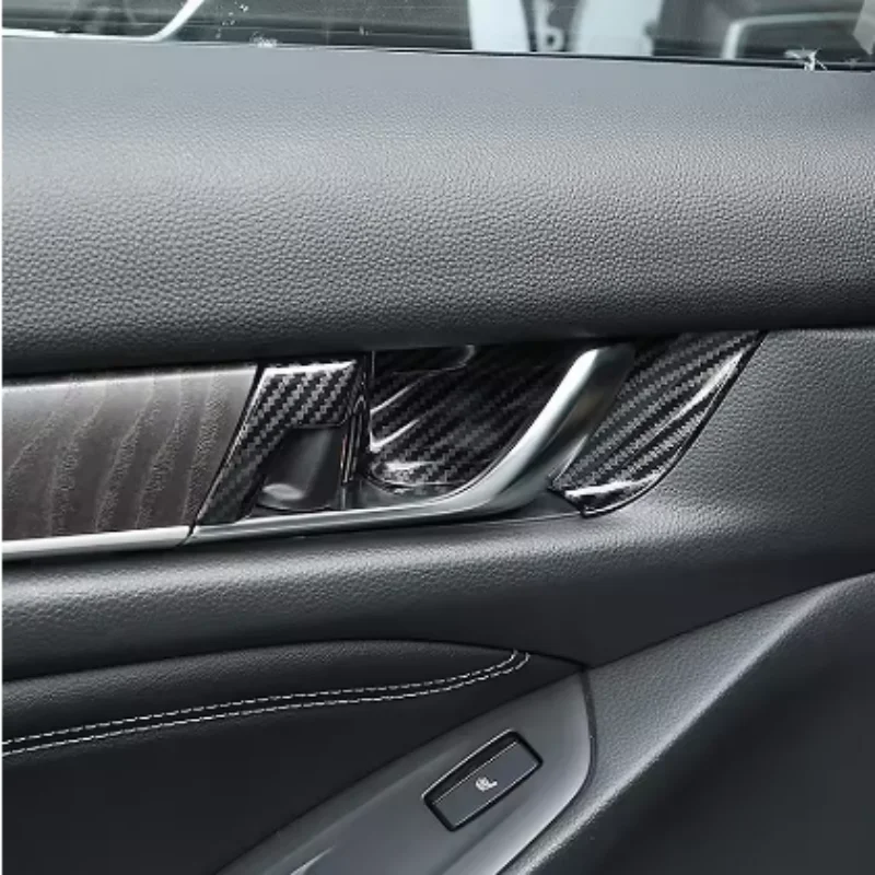 

Car Cover Stick Trim Armrest Handrail Door Inner Handle Bowl Frame Lamp 4PCs For Honda Accord 10th 2018 2019 2020 2021 2022