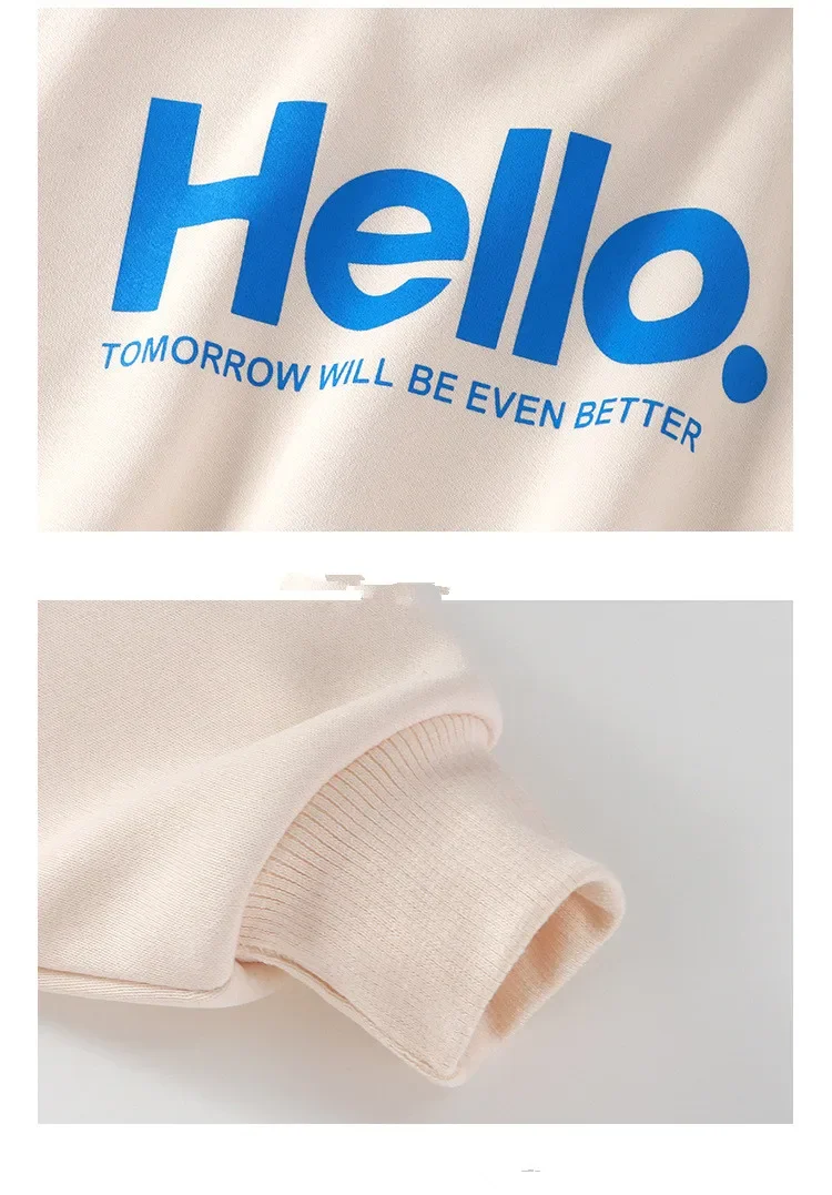 Baby Mädchen Jungen Sweatshirt Kinder Buchstaben-Hoodies Kleinkind Herbst-Oberbekleidung Winter Kinderkleidung Baby Jungen Kleidung – Detail 8