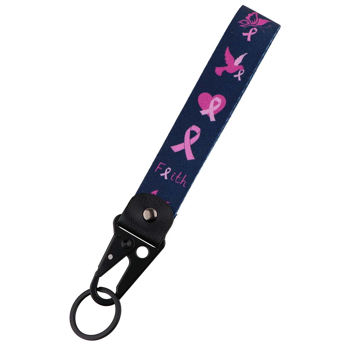 Autism Awareness Puzzle Mobile Phone Lanyard Short Wrist Rope Pink Ribbon Keychain Chain Rope Doctor Nurse Accessories