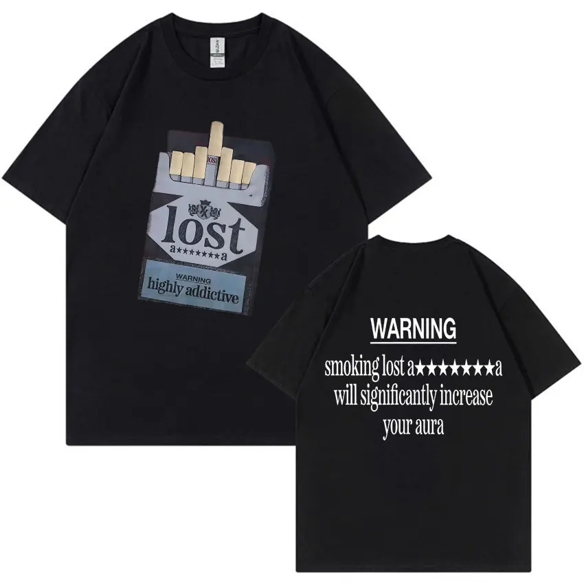 

Summer Mgk Lost Americana Double Sided Print Album TShirt 2025 Fashion Men Women Fans Gift Harajuku High Quality Y2K Cotton Tees
