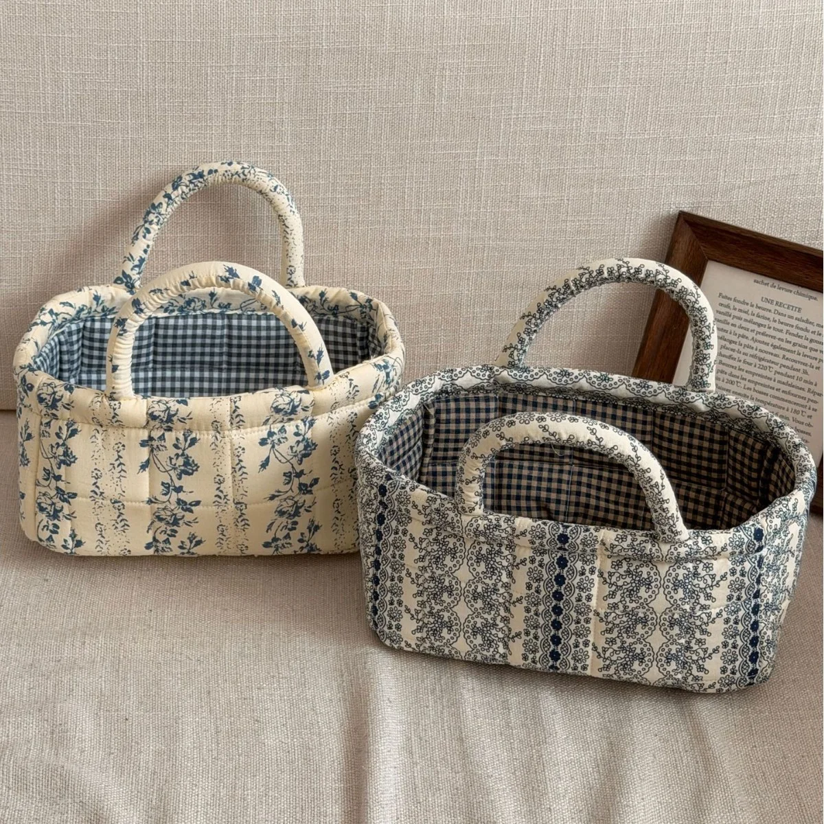 YTポータブルアウトドアカントリースタイル柄収納バッグ和風フ - Baby Clothing Basket のレビューと価格