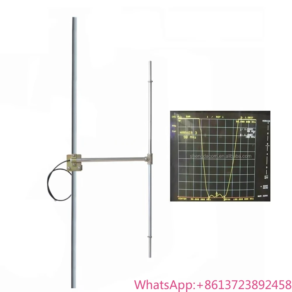 

High performance FM 88-108mhZ diople antenna aluminum alloy dipole yagi antenna for FM broadcast repeater