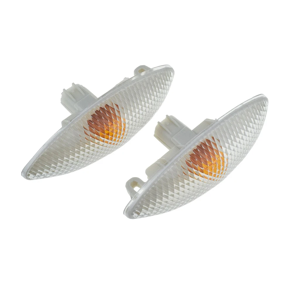 Left and Right Clear Side Indicator Repeater Lights for Toyota For Yaris 1999 through 2005 Fits Factory Mounting Points