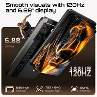 Smartphone 5G Cubot X100, Android 15, Dimensity 7025, 6nm, 2.5GHz,6.88-inch Screen,16GB(8+8),256GB, 64MP Camera, 5100mAh Battery 6