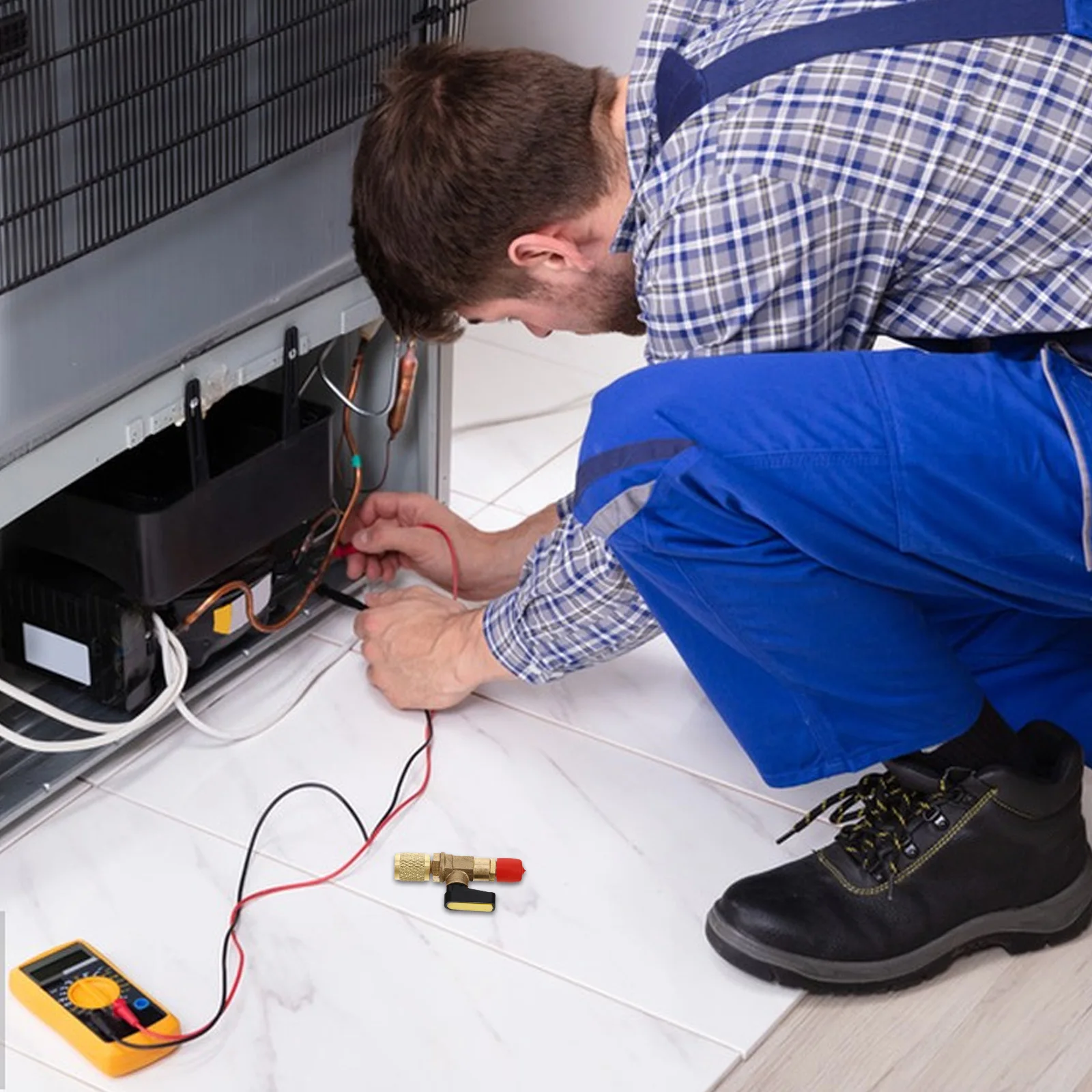 

Durable Ball Valve Adapter Air Conditioner Attachment Precise Operation Refrigerant Control Valve System Maintenance