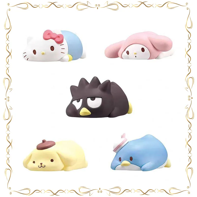 

Hello Kitty My Melody Lie Down Моделирование Орнамент Гашапон Фигурка Модель Игрушки